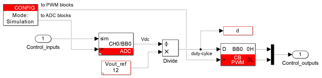 Buck converter control example