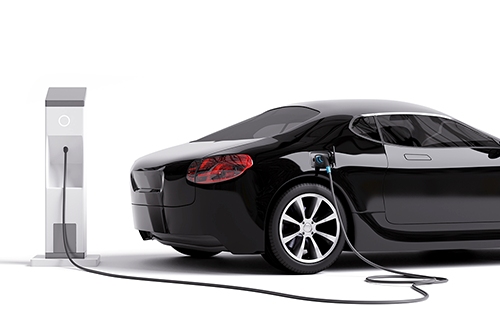 Fast electric vehicle charger with intermediate energy storage