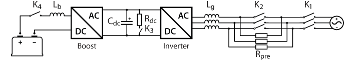 Precharge circuit for 3-phase inverter