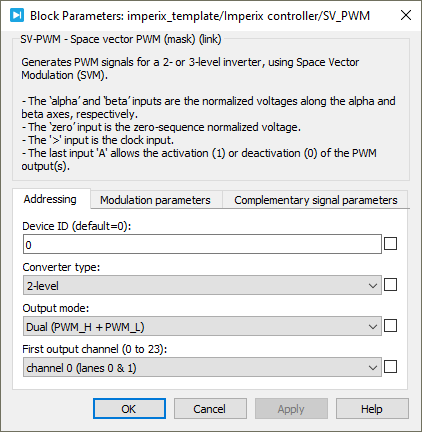 PLECS dialog parameters addressing