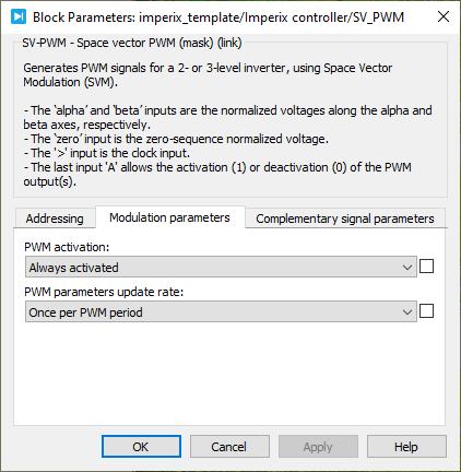 PLECS dialog parameters modulation