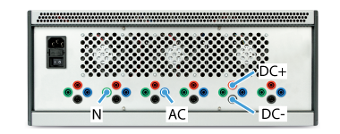 Rear connectivity for a closed rack type D