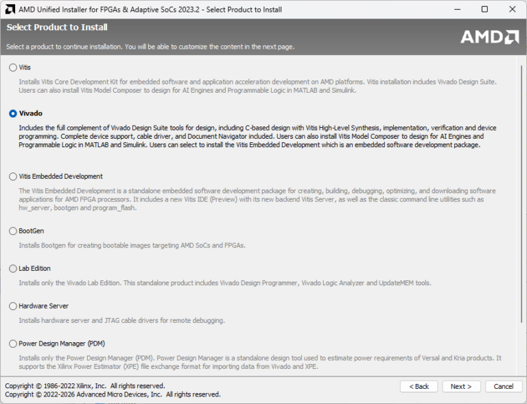 AMD Xilinx Vivado Design Suite installation for FPGA programming - imperix