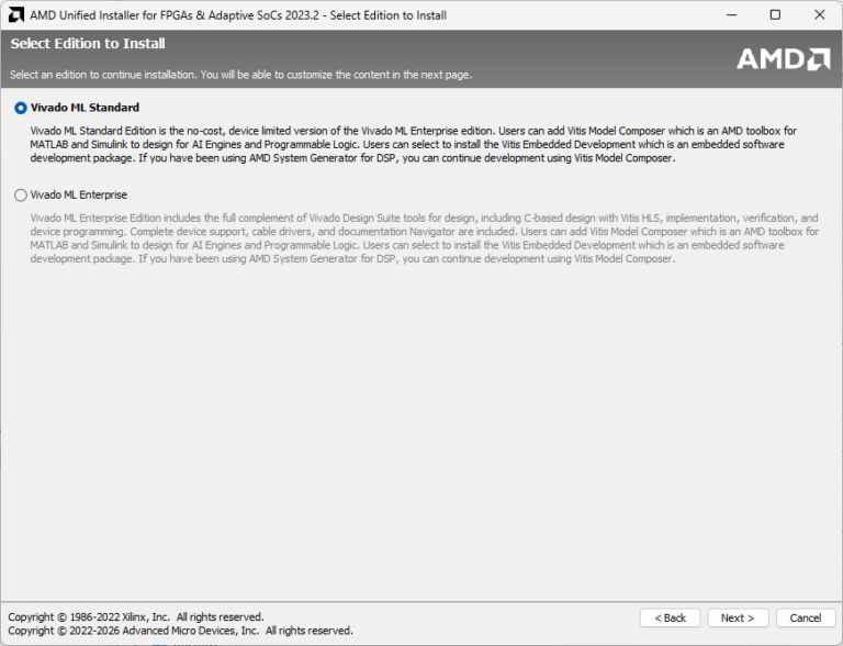 AMD Xilinx Vivado Design Suite installation for FPGA programming - imperix