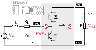 Boost converter schematic with IGNT