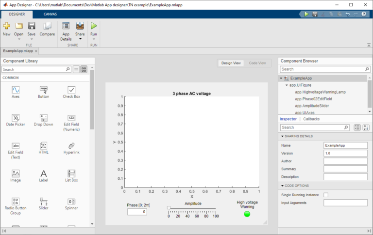 GUI with MATLAB App Designer - imperix