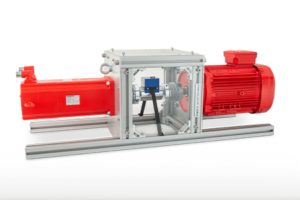 Side view motor testbench.
