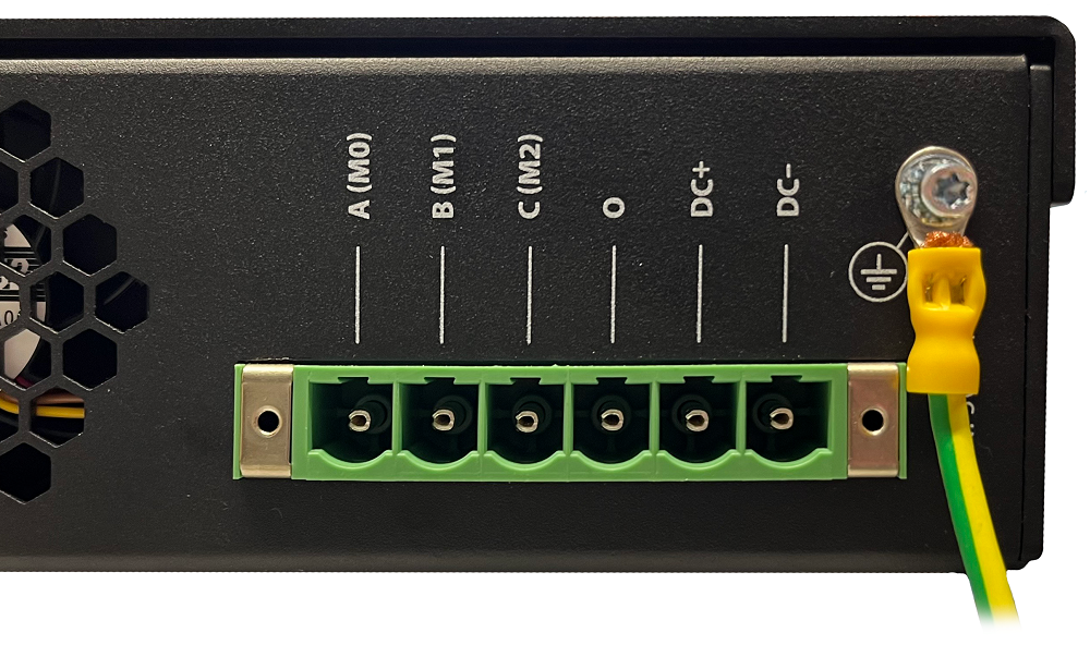 PE connection of the TPI on the back panel