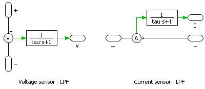 1st-order LPF sensor model