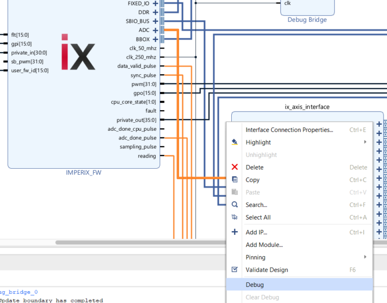 Using an ILA to debug an FPGA design - imperix