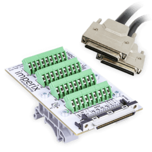 Extension cable and adapter terminals for I/O extension