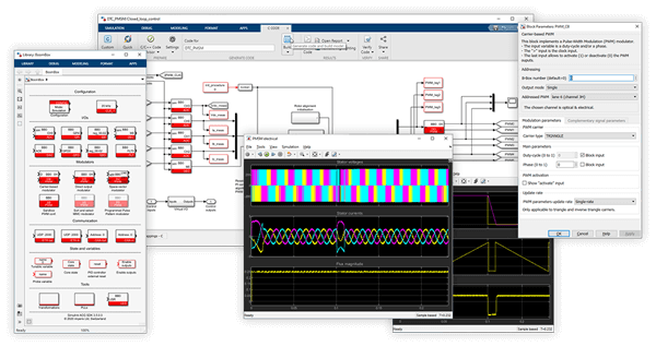 Rapid control prototyping directly from Simulink and PLECS