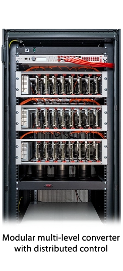 modular multi-level converter with distributed control