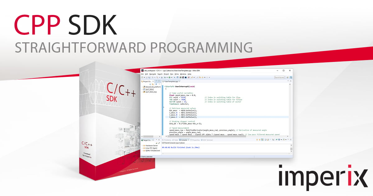 C/C++ converter control software development environment - imperix