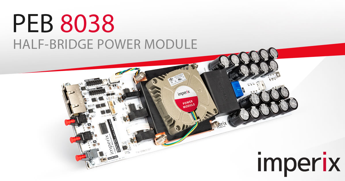 Half bridge module - PEB8038 SiC power module - imperix
