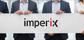 people holding banner with imperix logo